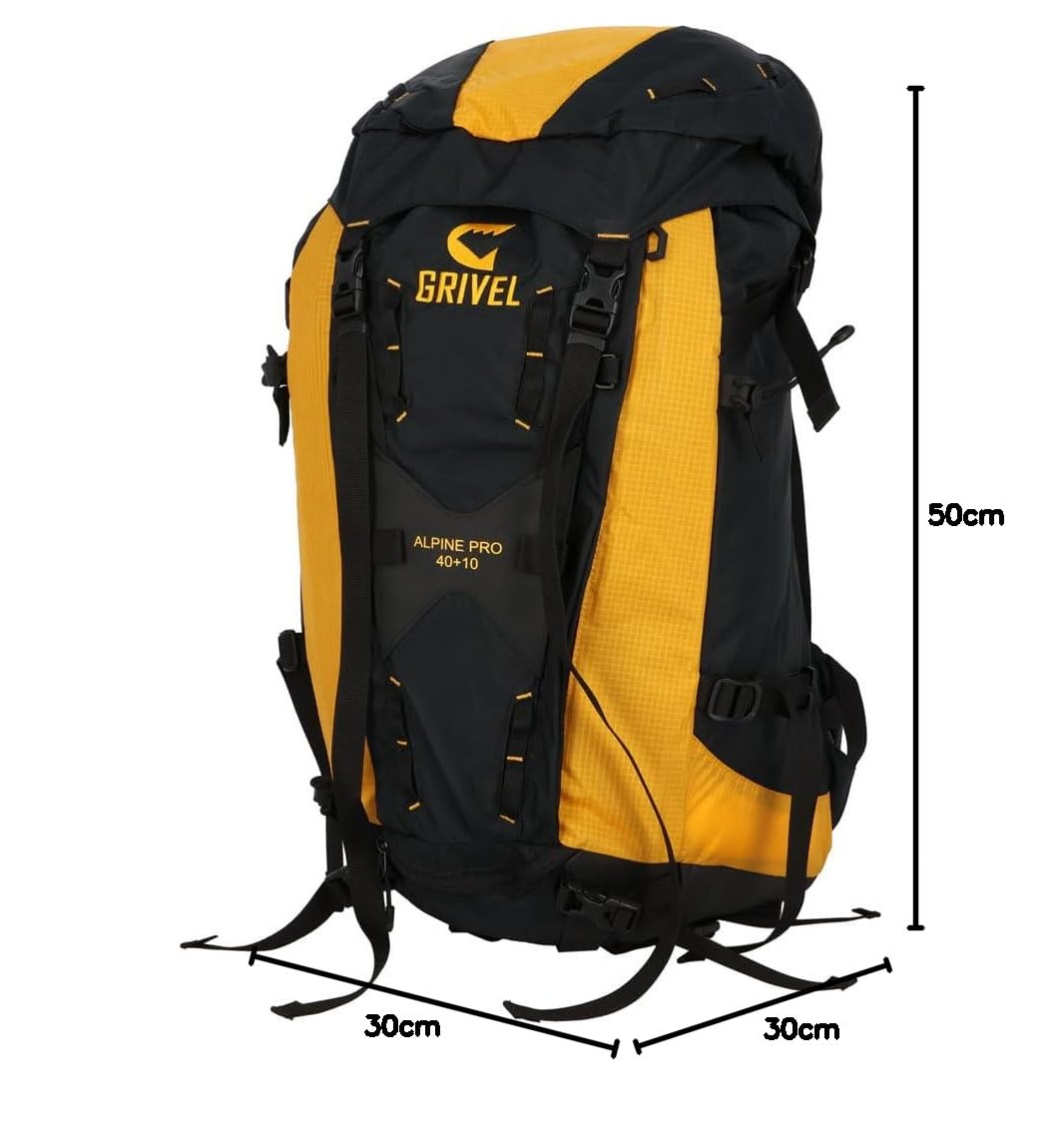 Grivel Alpine Pro 40+10 plecak żółty/czarny plecak outdoorowy 2017, Czarny