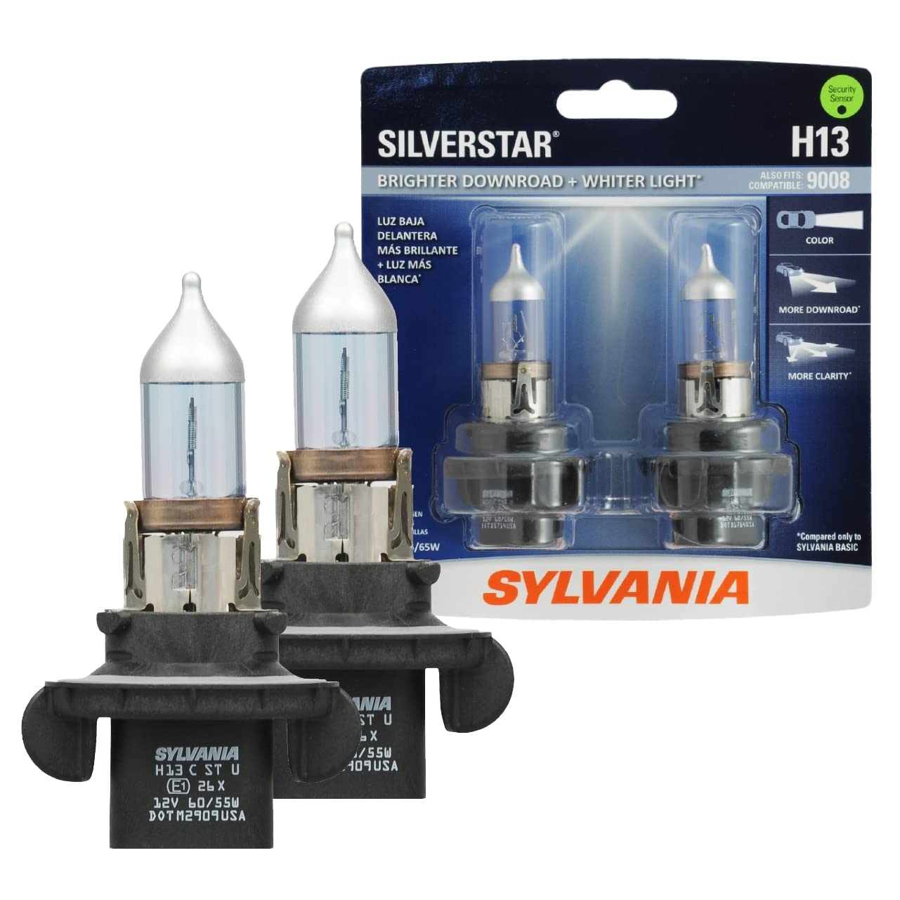Sylvania 9003 | H4 LED Powersport Headlight Bulbs for Off-Road Use or Fog Lights - 2 Pack