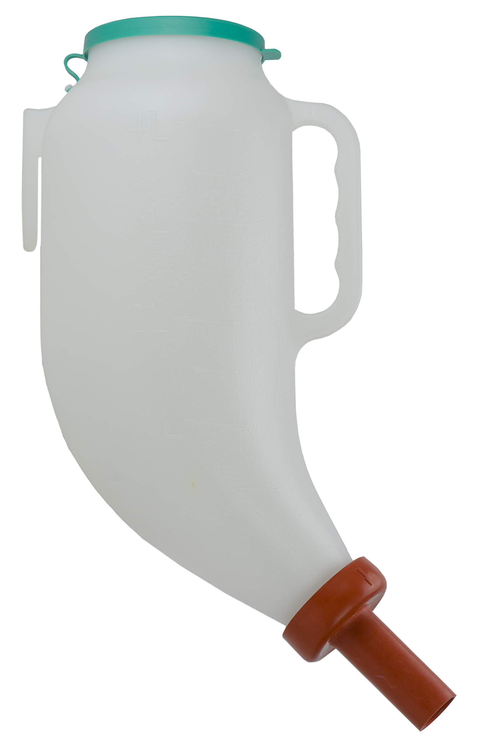 Kerbl Trockenfutterflasche inklusiv Kunststoff Halterung 4 L