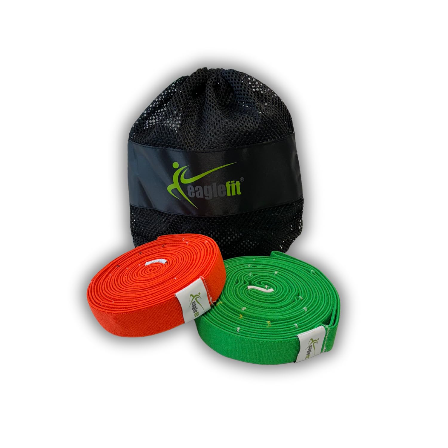 eaglefit - Multi Trainingsband by Flexvit für Profis und Anfänger für EIN effektives Ganzkörpertraining und ideal für EMS-Training - Mit Schlaufen für schnelle Intensitätsänderung (Länge 2,75 Meter)