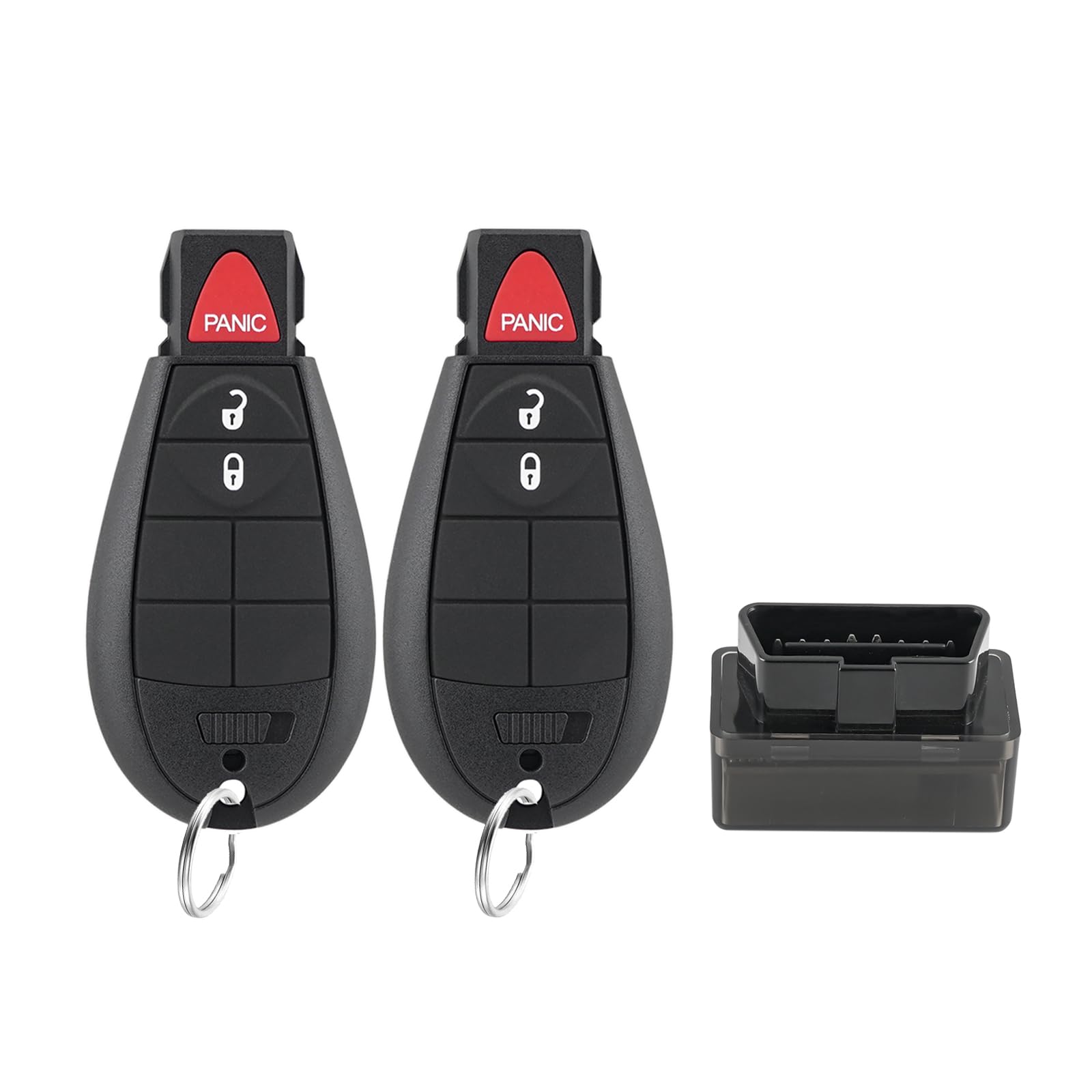 Photo 1 of IYZ-C01C DIY Key Fob FOBIK kit Replacement for 2008 2009 2010 2011 2012 Dodge Ram 1500 2500 3500 Journey Durango Grand Caravan Jeep Grand Cherokee Keyless Entry Remote Key with Easy OBD Tool