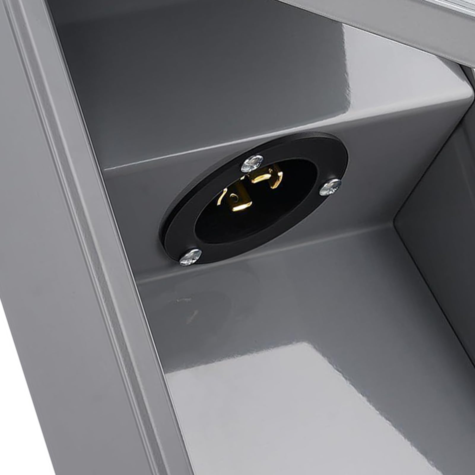 KUIDAMOS Caja de Salida de Generador Eléctrico, Acero Inoxidable a Prueba de Lluvia, 30 Amperios, 4 Núcleos para Obras de Construcción