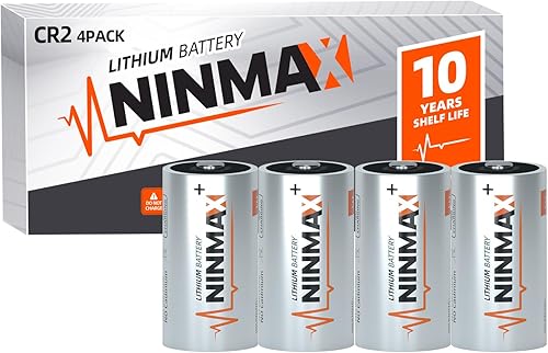 Miniatura 1 de Batería de litio CR2 de 3 V, paquete de 4 baterías de litio de 900 mAh CR2 de 3 voltios más duraderas, de larga duración para video y cámaras,