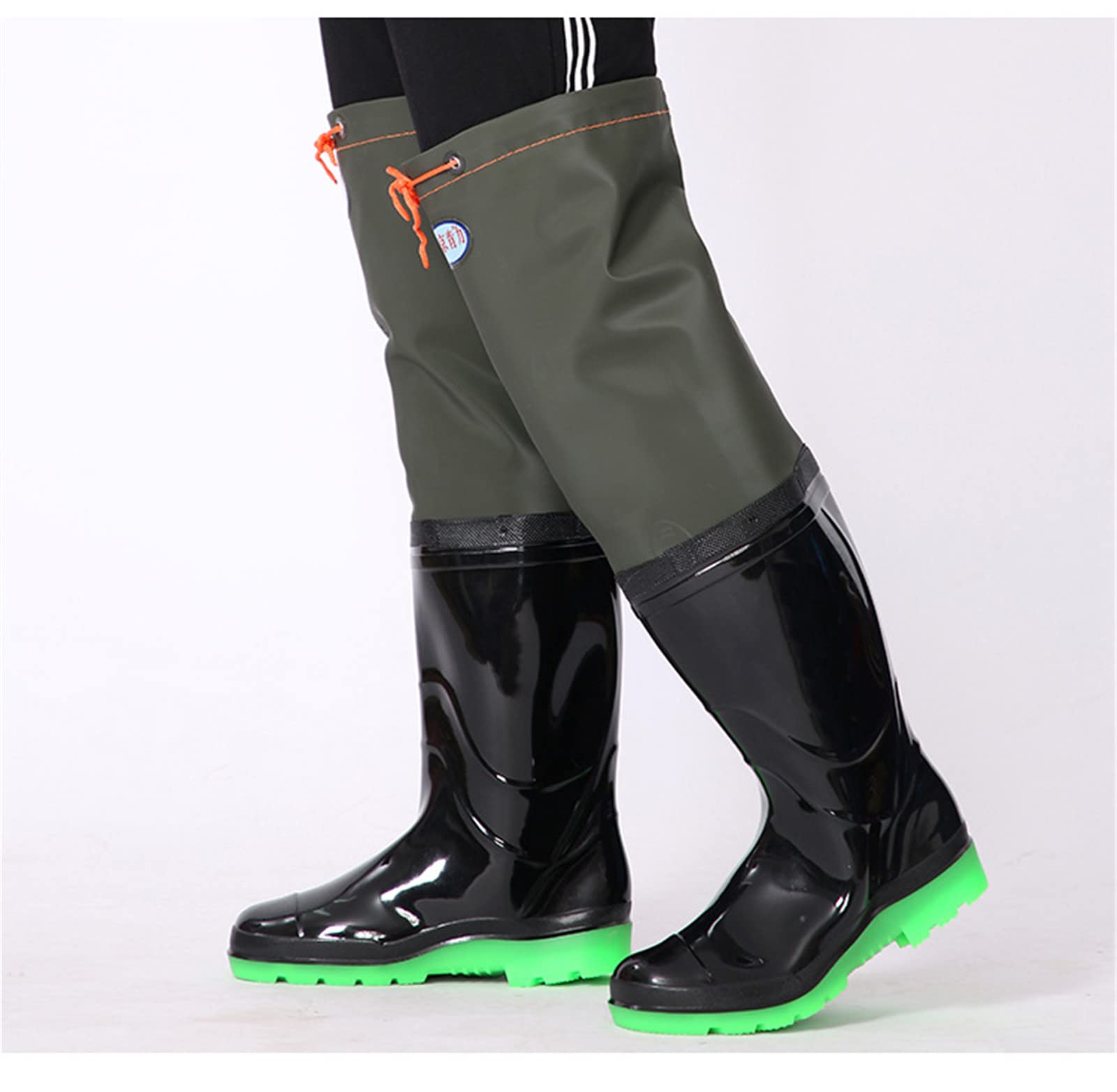 Waders Traspiranti Antiscivolo per Pesca, Caccia, Agricoltura E Sport Acquatici - Calzature Leggere, Durevoli E Impermeabili per Uomini E Donne,39EU,Green