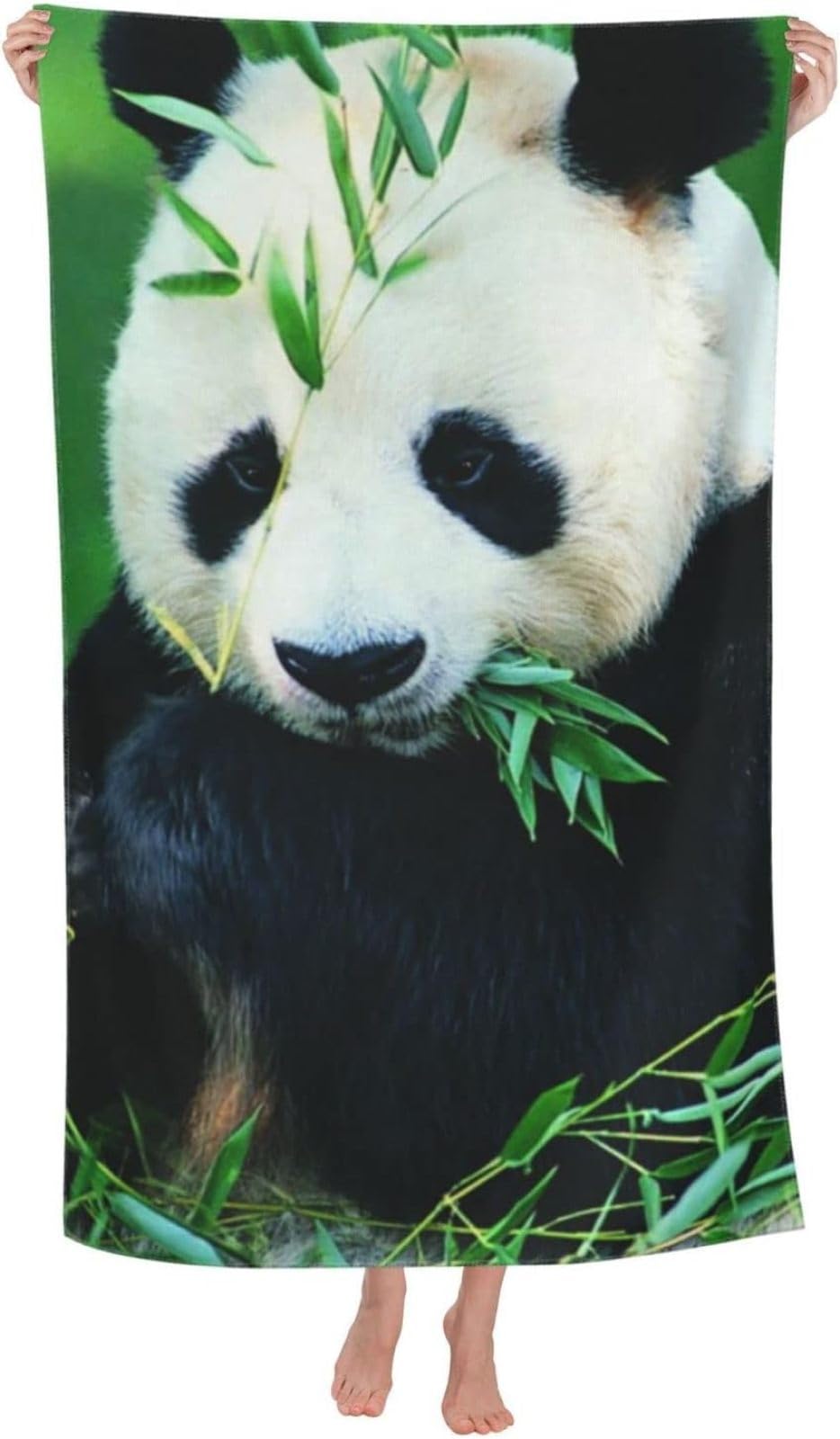 Serviette de Plage Panda Roux Animal, Séchage Rapide Microfibre Serviette de Bain, Panda Roux Animal Serviettes de Plage 150 x 200 cm, Voyages, Camping, Vacances, Femme Homme Enfant Drap de Plage
