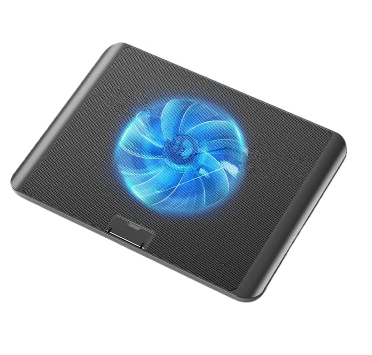 Oświetlenie RGB Podkładka chłodząca do laptopa Dwa wentylatory 3200 obr./min Cicha chłodnica Chłodzenie laptopa do gier 11-17 cali Podkładka chłodząca pod laptopa(One Fan)