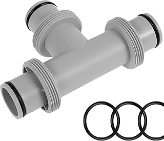Pool Filter Pump Hose Connector Pool Hose Adapter, 1.5' to 1.5' Pool Hose Connector for Intex Above Ground Swimming Pool and Pool Filter Pump (1.5 in T-Type Hose Adapter)