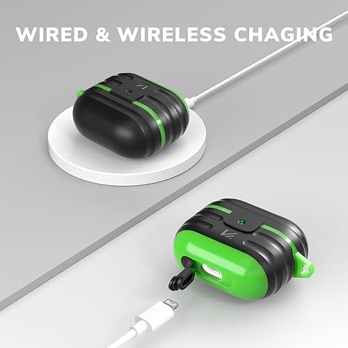 Miniatura 4 de Funda para Airpods 3, funda impermeable para Airpods de 3 generación con llavero, protector de TPU duro KMMIN para AirPod de 3 generación,