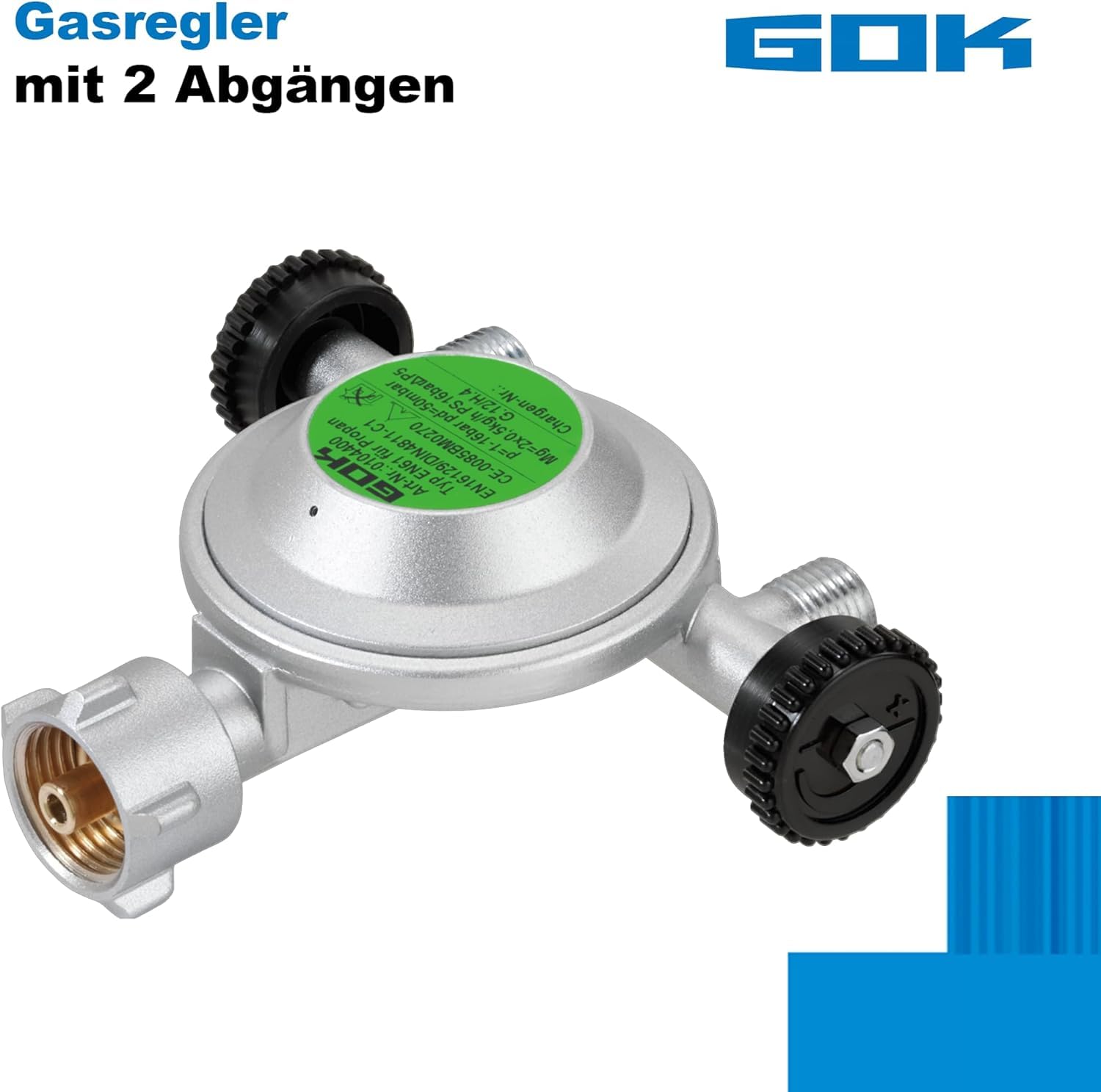 GOK Regulator gazu z 2 wyjściami