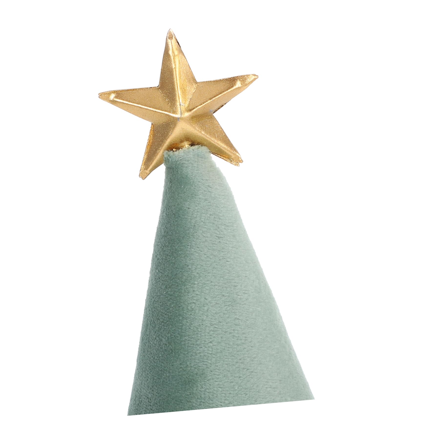Base per Albero di Natale Supporto per Collana e Gioielli Espositore da Tavolo in Metallo Organizer per Gioielli in Velluto Ornamento da Scrivania per Feste