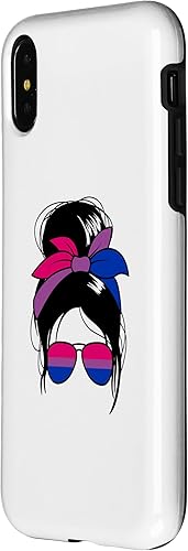 Miniatura 5 de iPhone 13 Pro Bisexual Messy Bun Bi Sexual Funda bisexual para mujer