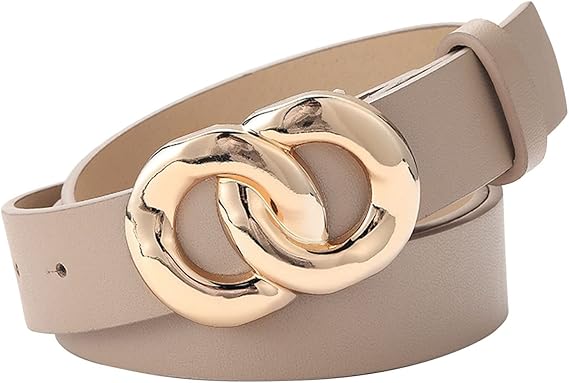 Amazon Co Jp ベルト メンズ カジュアル 白 ファッションダブルoリングバックルと合成皮革のジーンズのための女性のベルト Khaki One Size ファッション