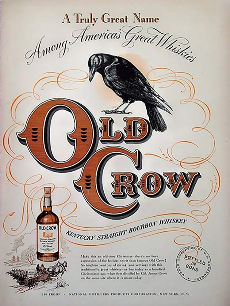 Om Signs Old Crow Bourbon Whiskey Ad Reproduction Steel Sign Bar Decor Buy Online In Bahamas At Bahamas Desertcart Com Productid 176386881