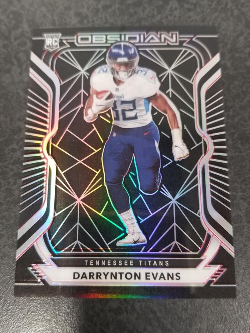 Football NFL 2020 Panini Obsidian Electric Etch Red #133 Darrynton Evans NM Near Mint RC Rookie 10/10 Titans