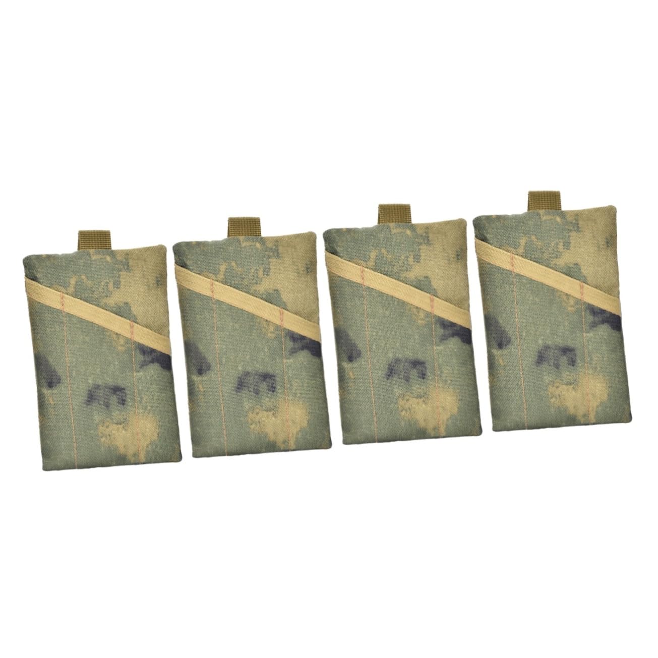 Sosoport 4piezas Bolsa De Cintura Outdoor Almacenamiento Múltiple Riñonera para Deporte y Camping para Ejercicios y Actividades