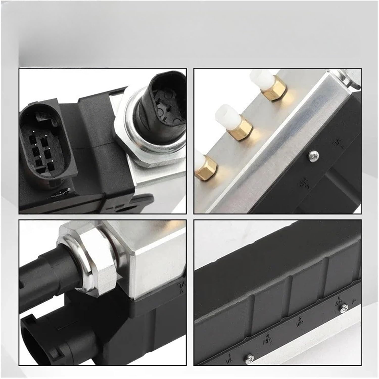 C2C35166 C2C22909 2W933B486AA Air Suspension Compressor Solenoid Valve Block Control Valve Compatible For Jaguar XJ X350 X358