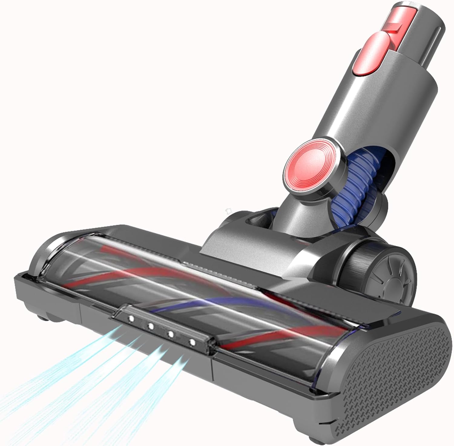 Vacuum Brush Head Replacement Parts for Dyson v7 v8 v10 v11 v15 Motorhead Fluffy Animal Cyclone Absolute Direct Carpet Vacuum Attachments with 4 LED Lights【2025】Ball/Slim Series NOT Compatible