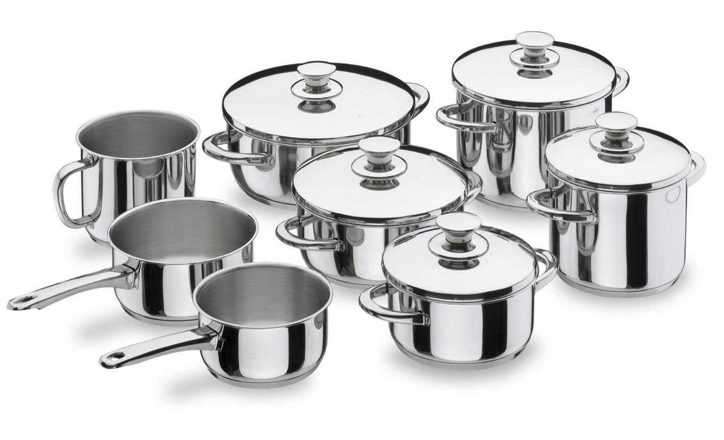 LACOR, 40016, Cacerola con Tapa Vitrocor, INOX, 20 cm