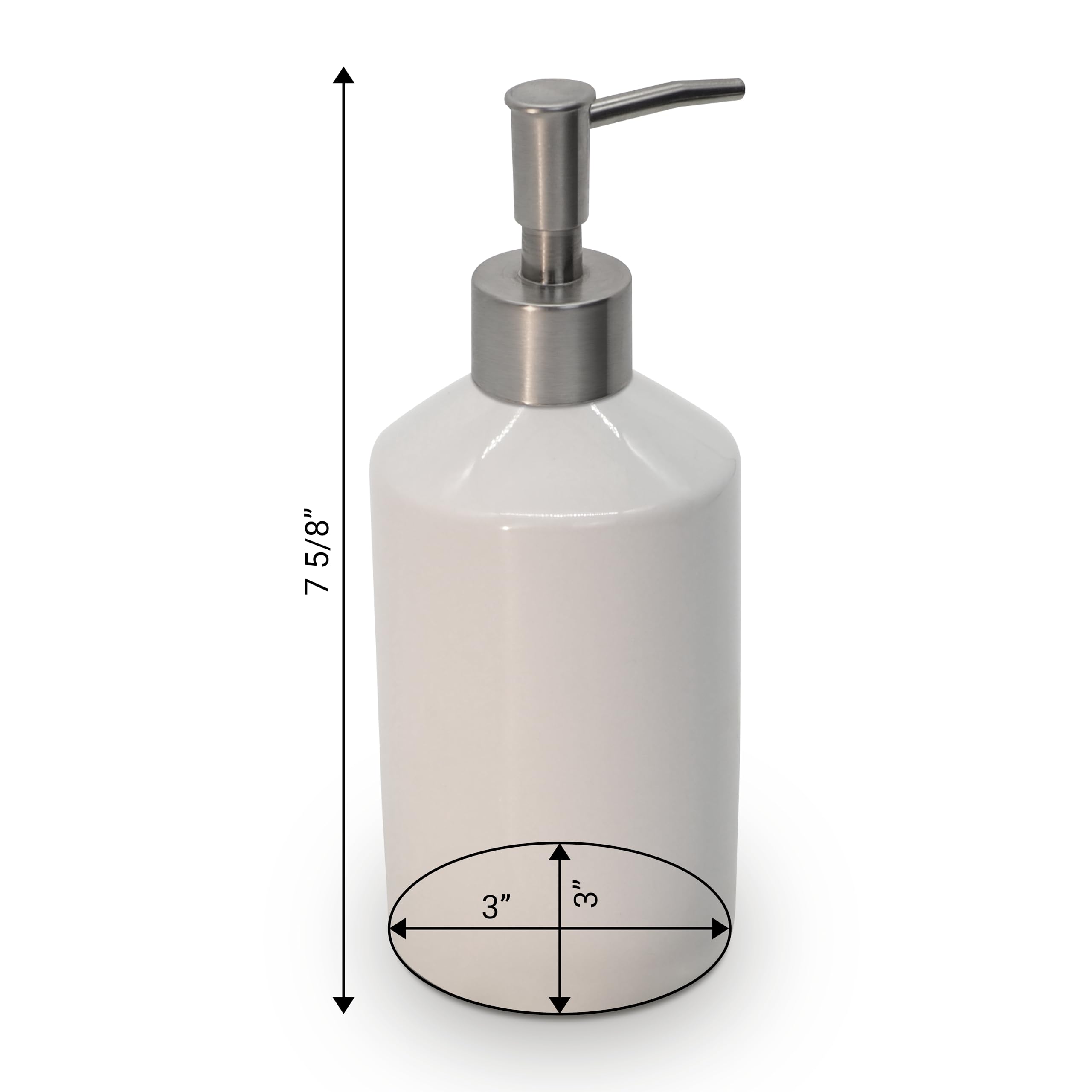 Amazon.com: Klaywell Ceramic 15 Fluid-Ounce Soap Dispenser with
