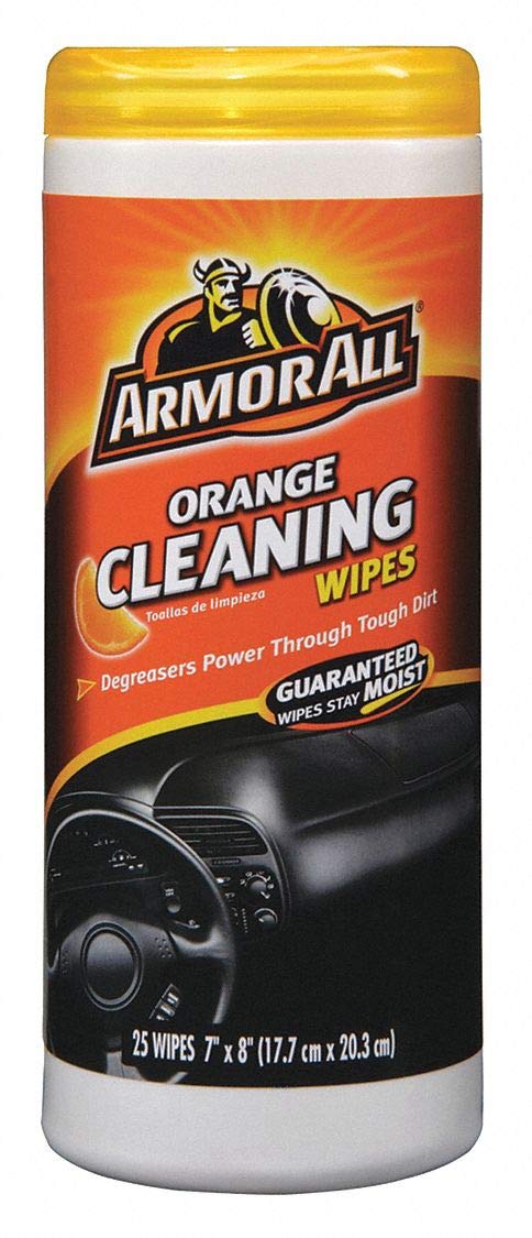 Armor All Orange Leather/Rubber/Vinyl Air Freshening Protectant 25 wipes Tub 1 pk