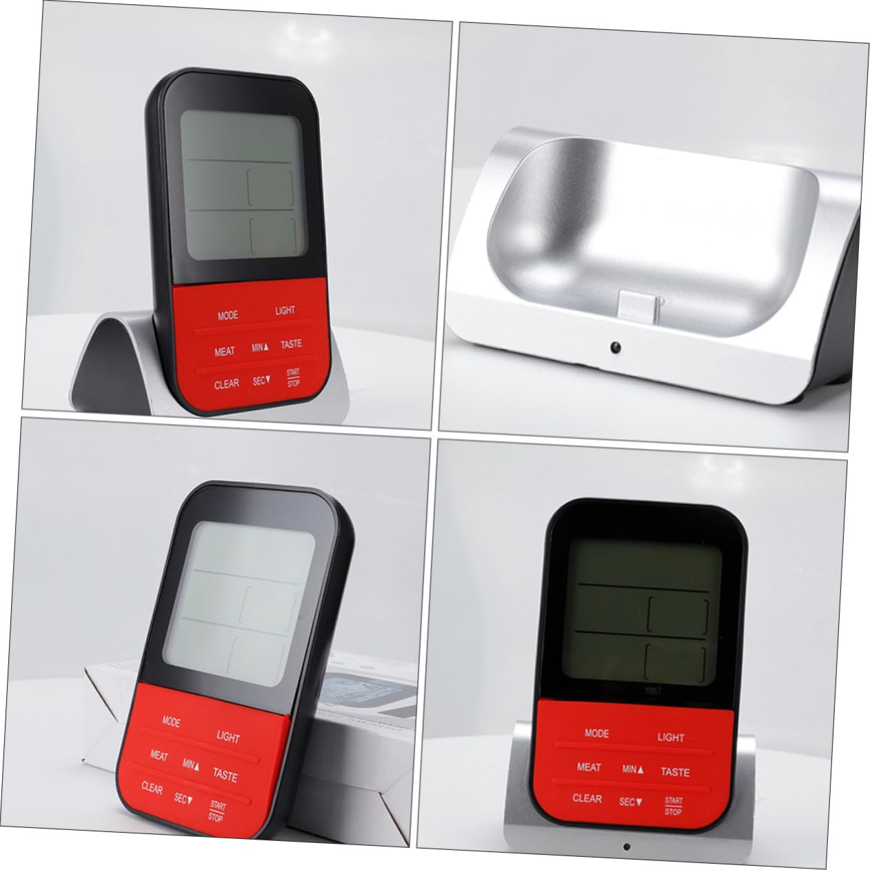 PRETYZOOM Termómetro Inalámbrico para Carne y Cocina, Control Remoto, sin Batería, Temperatura 0℃-250℃, para Asar, Hornear y Ahumar