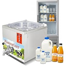 Commercial Mini Sterilization Equipment Pasteurization Machine | 14L,Auto Washing & Timer,360 Stirring For Milk, Juice & More, Food Grade Stainless Steel