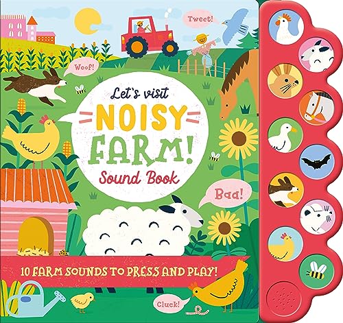 Let'S Visit Noisy Farm Sound Book - 10 Farm Sound Buttons To Press And Play (Noisy Sound Books)