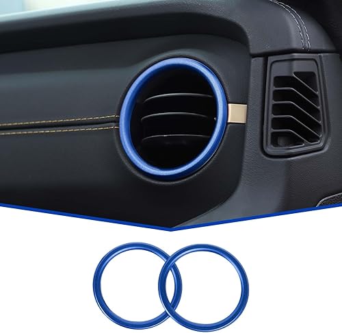 JeCar Anillo de ventilación de aire acondicionado para salpicadero, cubierta de salida de CA, accesorios interiores compatibles con Jeep Wrangler JL