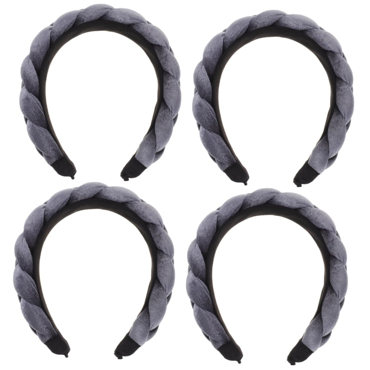 DOITOOL 4pezzi Cerchietto Decorativo Per Donna Fascia Per Per Makeup e Lavaggio Viso Accessorio Elegante Per Cerimonie e Occasioni Speciali