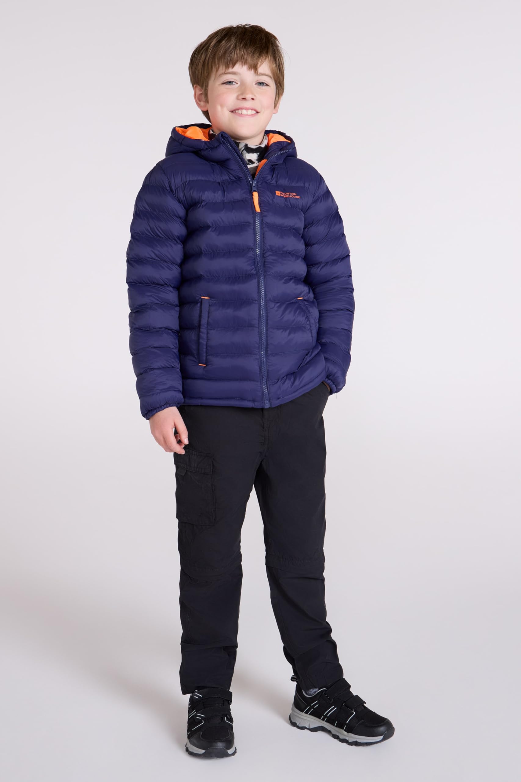 Mountain Warehouse Seasons Chaqueta Acolchada Niño Impermeable Invierno Capucha Microfibra