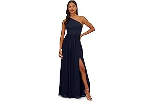 Women's One Shoulder Chiffon Gown: Embracing Designer Evening Elegance