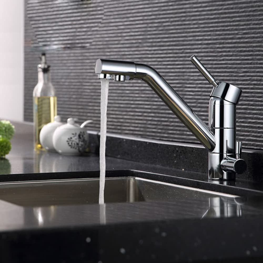 Grifo de cocina de 3 vías, filtro de agua, grifo de cocina, grifo de agua potable, grifo mezclador 3 en 1, sistema de filtro, grifo de cocina, grifo para sistemas de ósmosis, grifo del