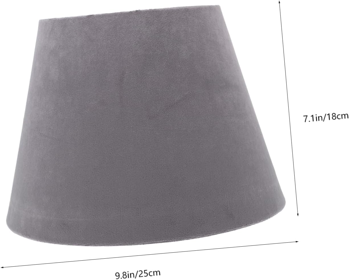 1pc Simple Velour Lampshade Chic Light Cover for Table Lamps Elegant Deep Design Lining for Home Decor and Warm Atmosphere