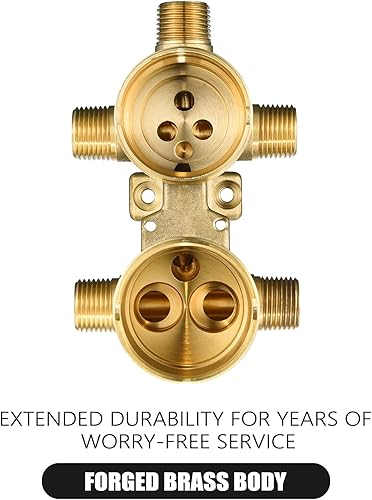 Miniatura 3 de R22000 - Válvula de ducha y desviación integrada, compatible con kit de ajuste de válvula desviadora integrada de 3 ajustes D o 6 ajustes,