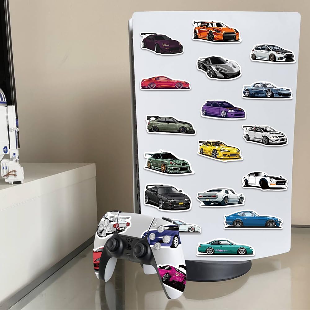 216pcs JDM Retrofit Racing Car Stickers for Water Bottles Laptop Motorcycle Computer Guitar Skateboard Graffiti Decals for Kids Teens Girls Adults Gifts