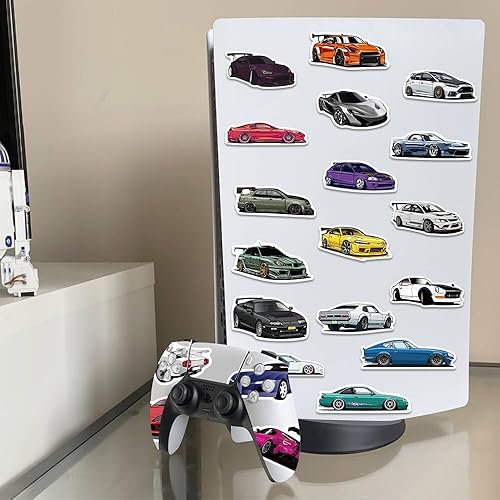 Miniatura 4 de JDM - Calcomanías de auto de carreras para botellas de agua, laptop, motocicleta, guitarra, patineta, grafiti, para niños, adolescentes, niñas,
