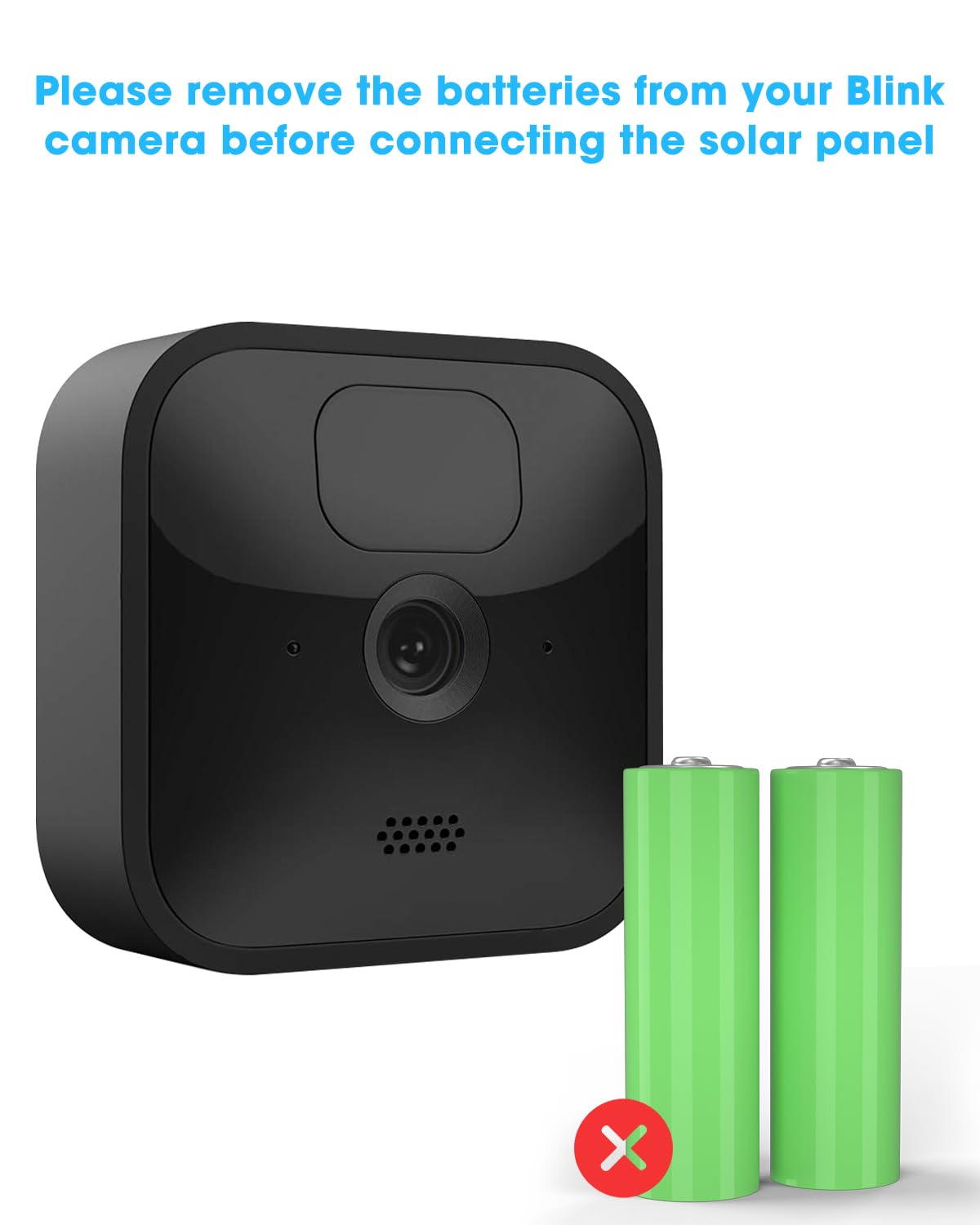 5W Solar Panel Charger Compatible with Blink Outdoor/Outdoor(3rd Gen)/XT XT2 Camera, Solar Panel for Blink Camera, 13.1ft Charging Cable & Rubber Plug, IP65 Weatherproof with Secure Wall Mount, 4 Pack