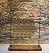 WGX Design For You Industrial Pipe Clothing Rack Wood Garment Rack Pipeline Vintage Rolling Rack with wheels(A)