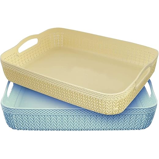 Kuber Industries Unbreakable Office Tray Pack of 2