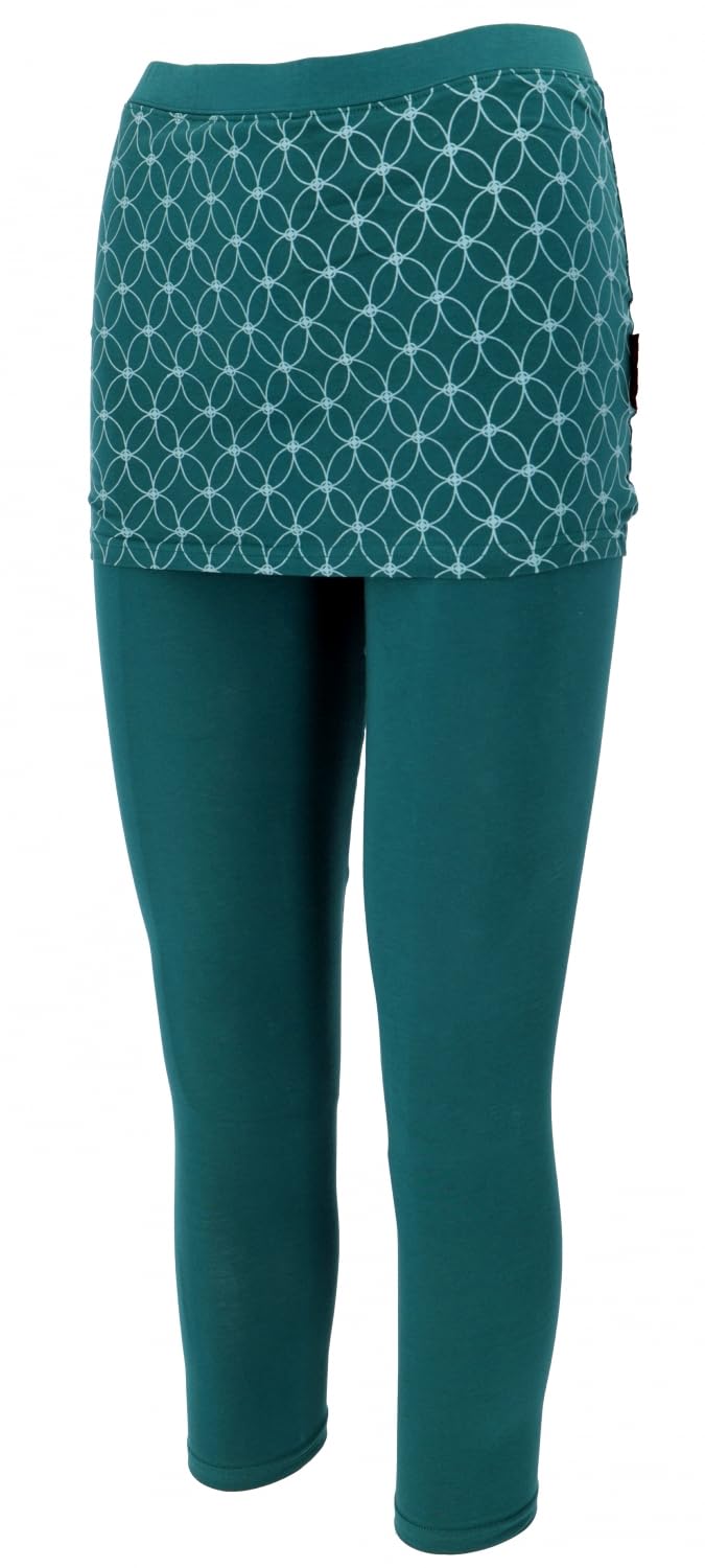 GURU SHOP Yoga-Hose, Leggings mit Minirock aus Bio-Baumwolle, Damen