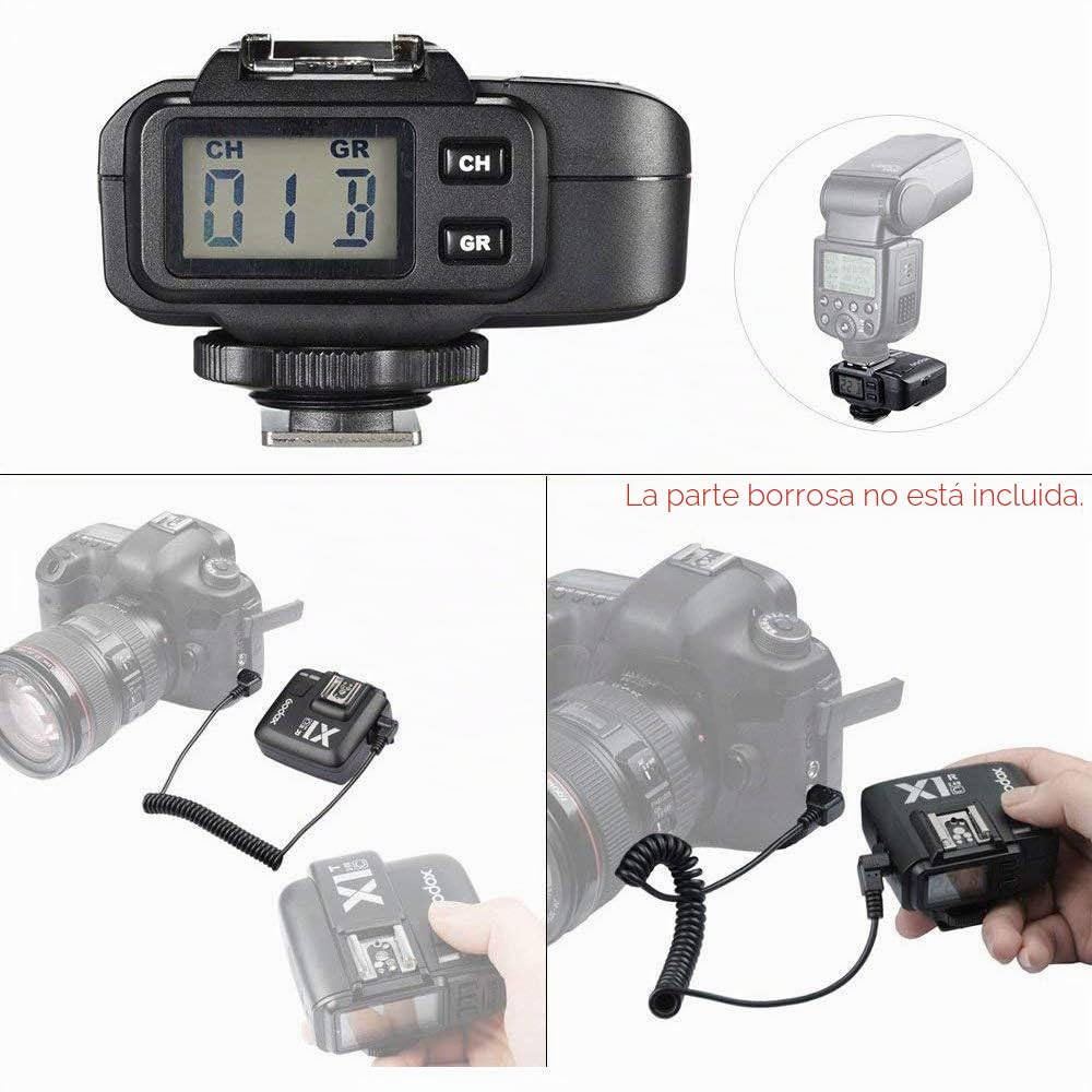 Godox X1R-C TTL Disparador de Flash inalámbrico de 2,4 G Receptor sincronización de Alta Velocidad para Canon EOS Cámaras de la Serie (X1R-C Receptor)