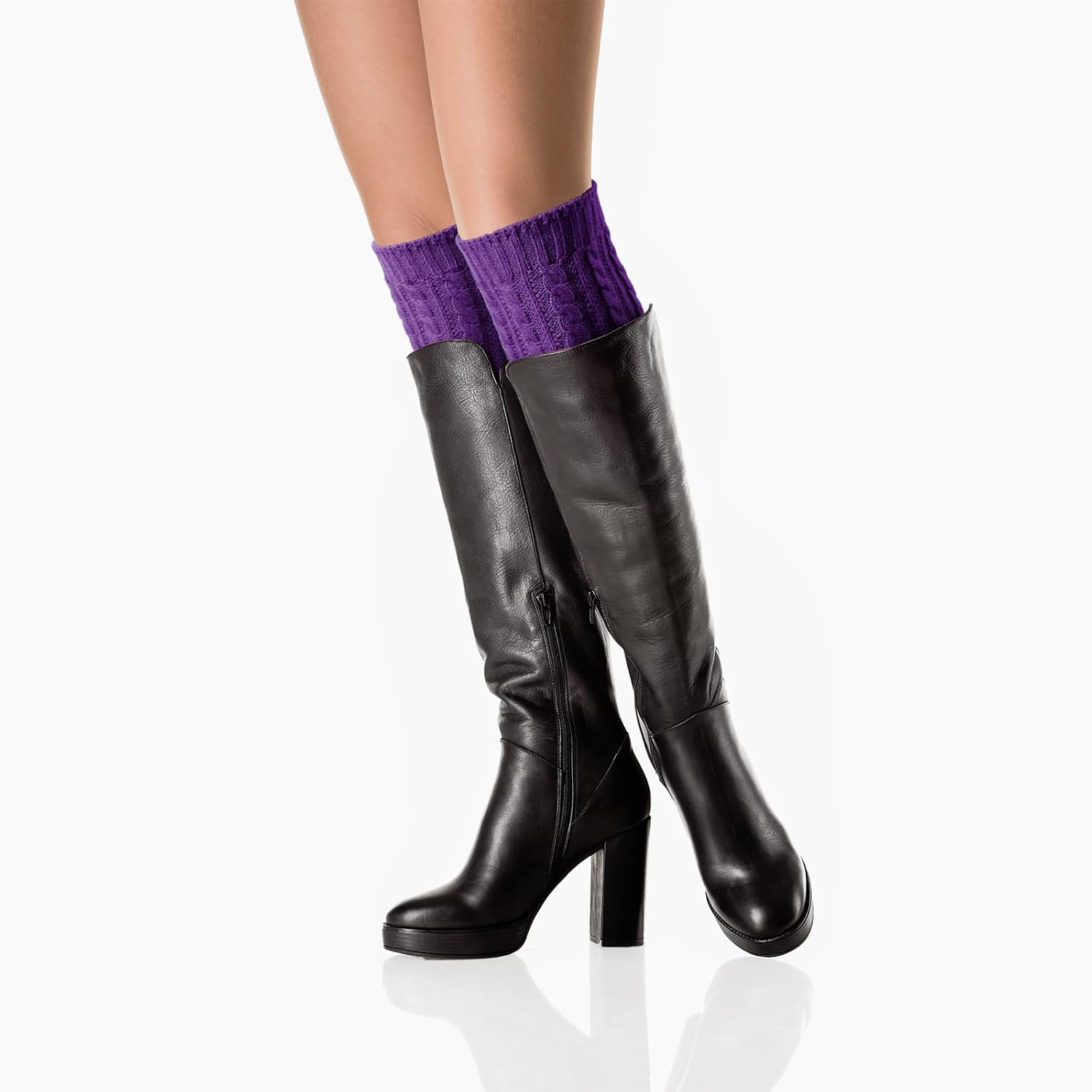 Leg Warmers - Leg Warmers for Women for Winter, 80s Ribbed Knit Leg Warmer Winter Warm
