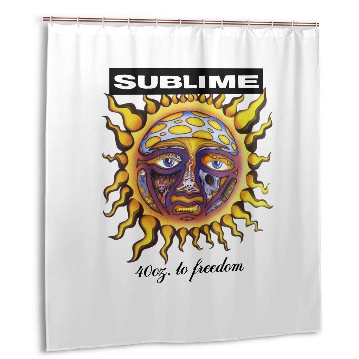 Hsmd987cd Shower Curtain Sublime 40oz to Freedom Bathroom Decoration Waterproof Polyester Shower Curtain 66"x72" in Bath Curtain