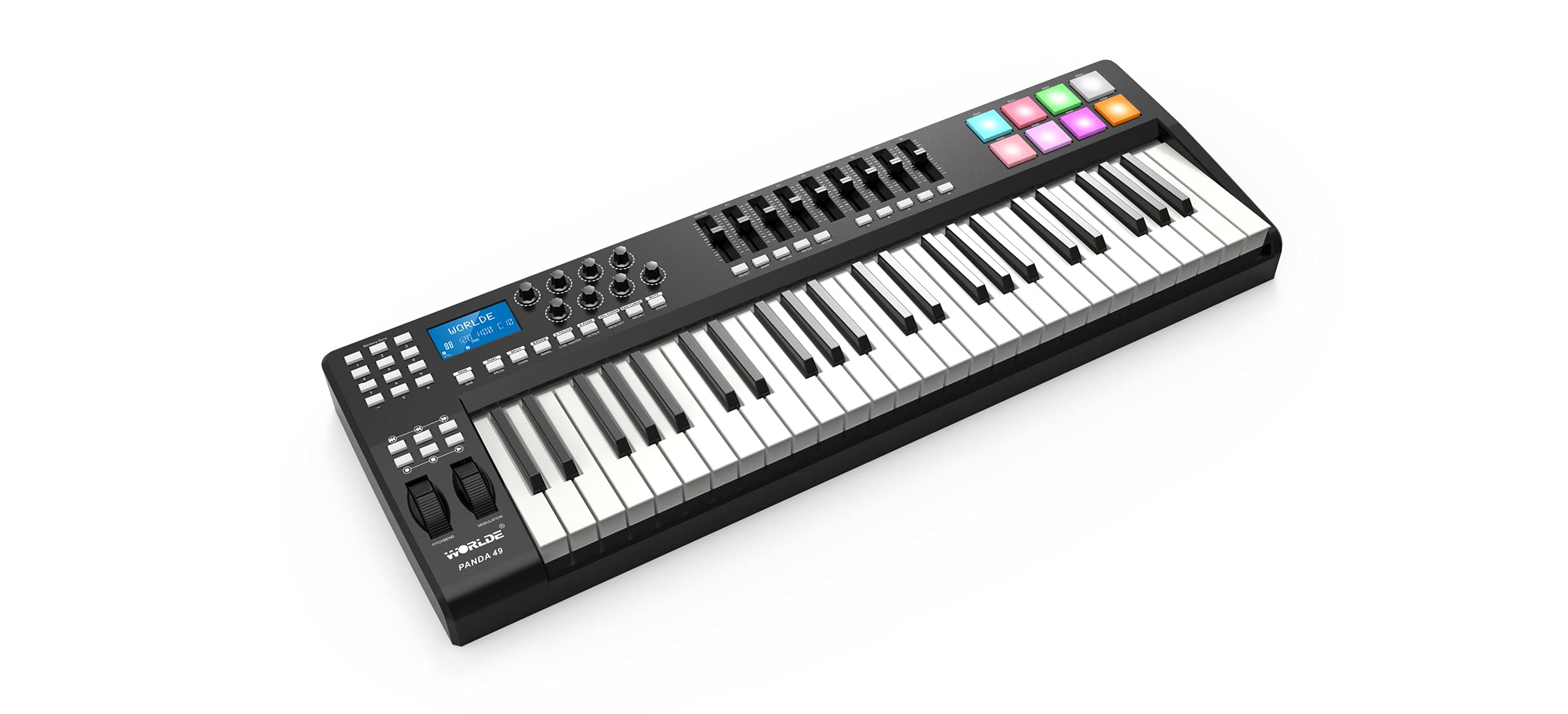 Worlde Panda49 - Controllo midi con 49 tasti e 8 trigger