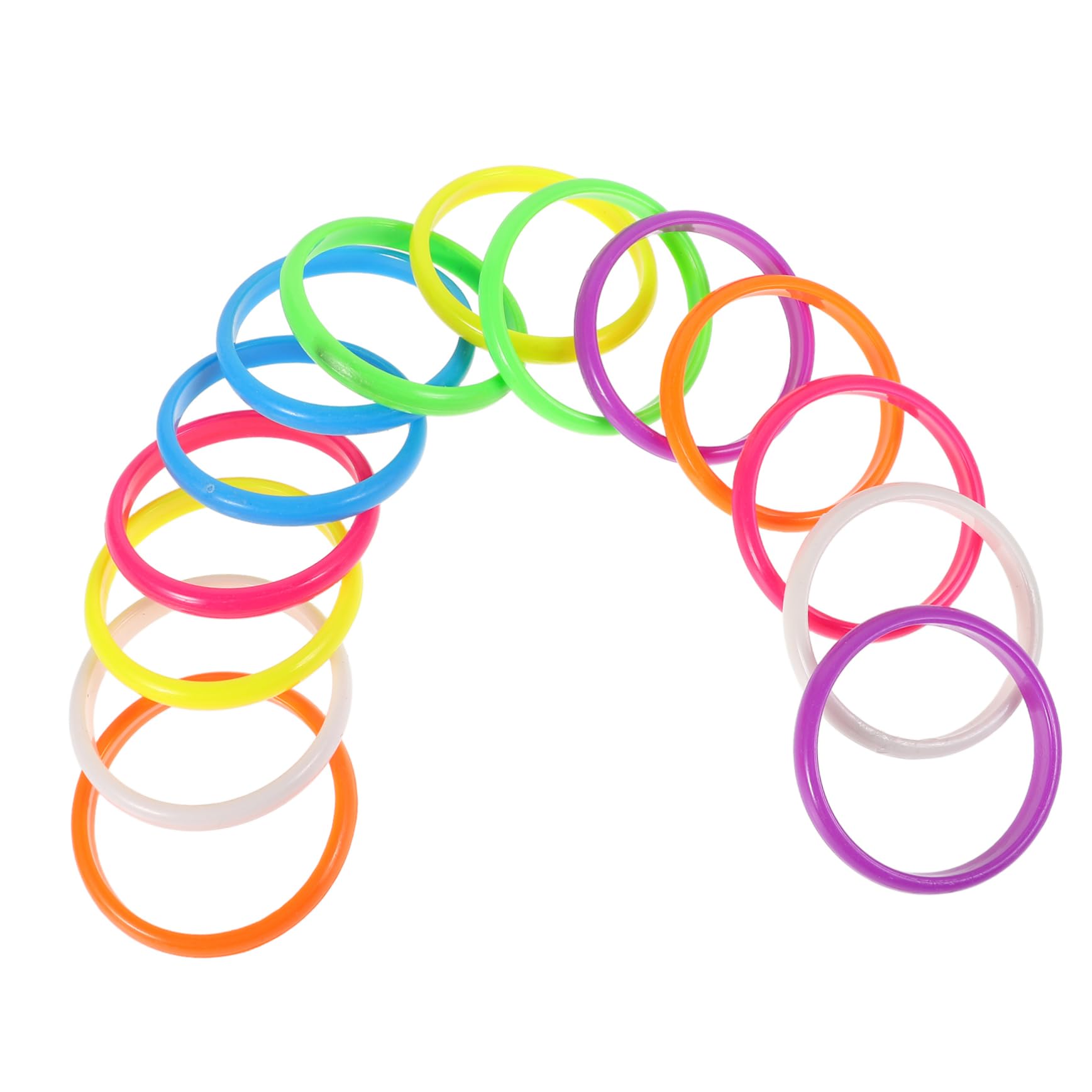 Kisangel 14pcs Colored Bangle for Women Vibrant DIY Wrist Bands for Parties and Fashionable Accessories