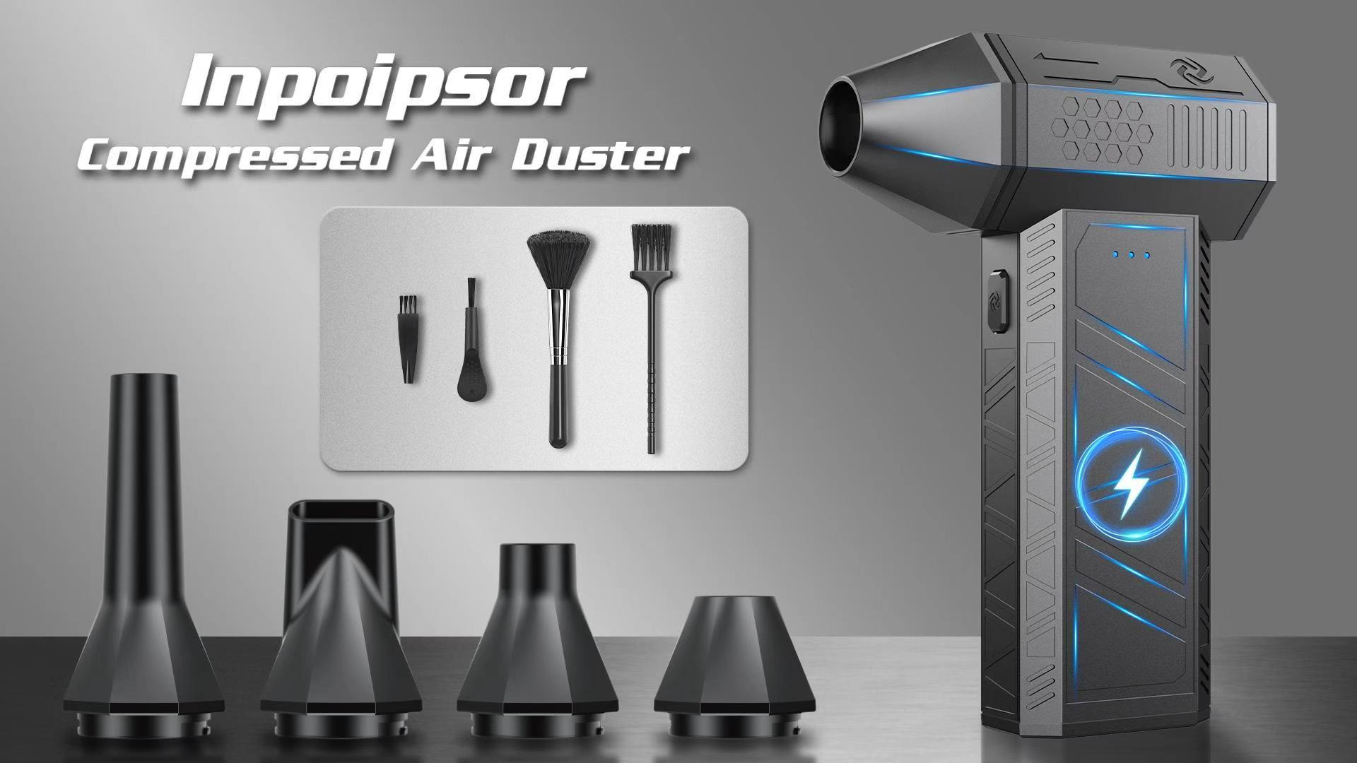 Compressed Air Duster - 180000RPM Powerful Electric Air Duster, 3