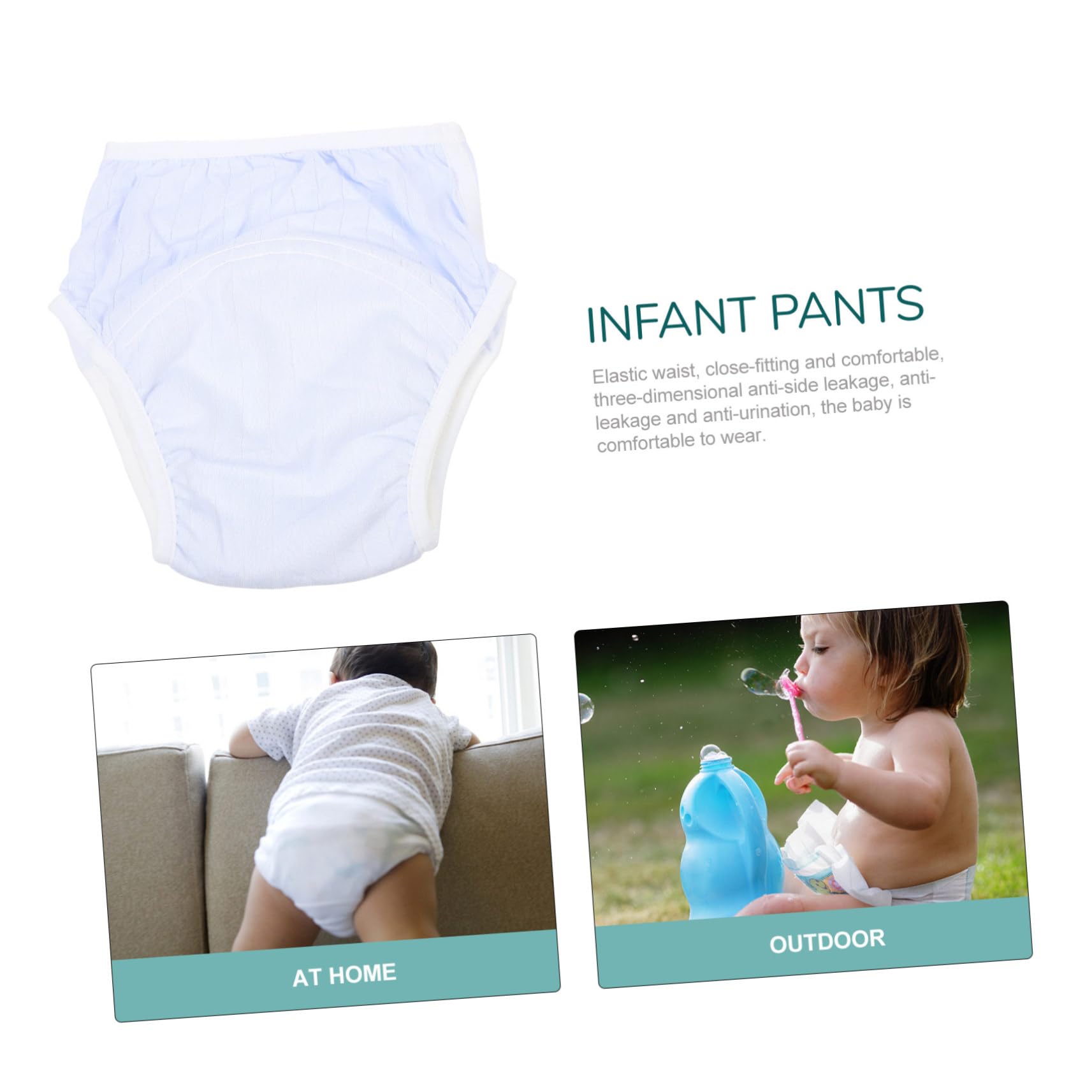 ULDIGI Leakproof Boys and Girls Underwear Comfortable Breathable Training Pants for Toddlers Blue