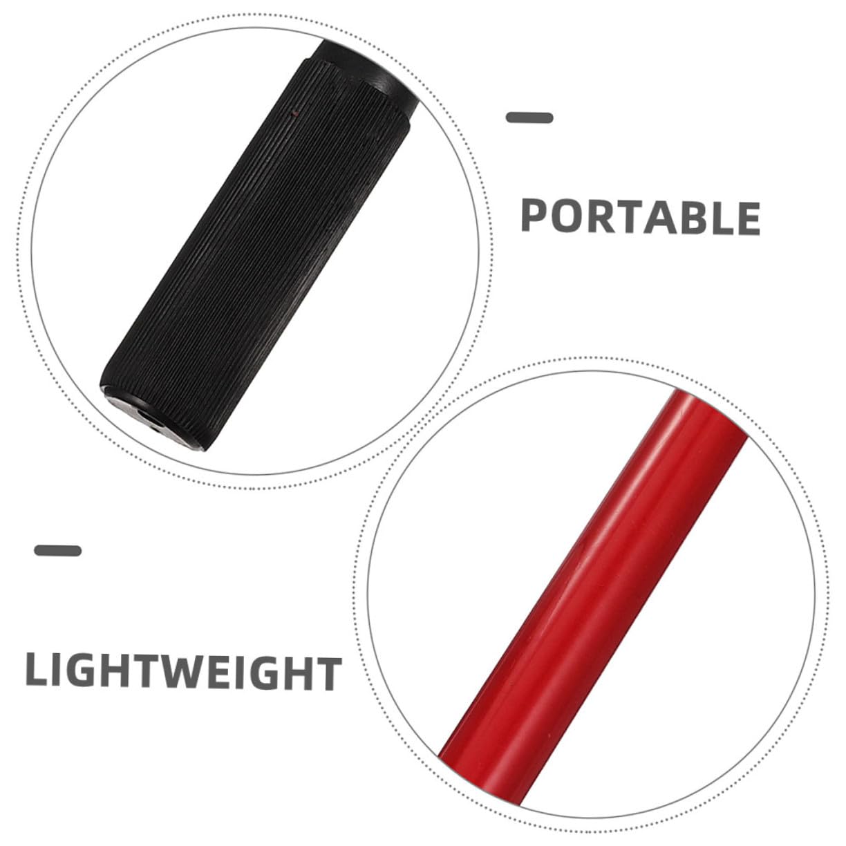 ORFOFE Manija Material Hidráulico Toneladas de 2 Gato Horizontal Goma Diseño de Presión Manual Alta Estabilidad Acero Paquete de 3 Piezas y Adecuado para Garaje y Vehículos