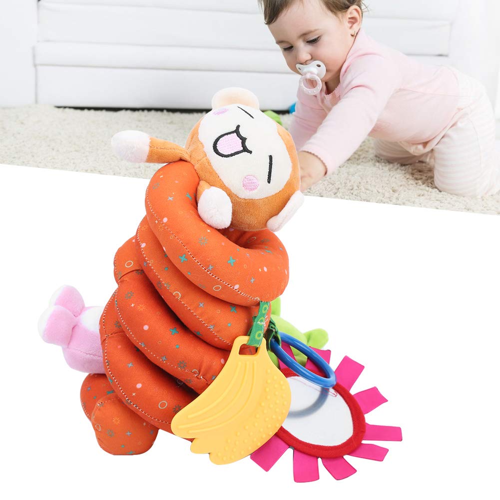Jouets en peluche en spirale pour bébé pour poussette et voyage, hochet à suspendre, jouet de siège de voiture, accessoires de berceau avec clochette pour garçon ou fille (océan Jouets en peluche en spirale pour bébé pour poussette et voyage, hochet à suspendre, jouet de siège de voiture, accessoires de berceau avec clochette pour garçon ou fille (océan