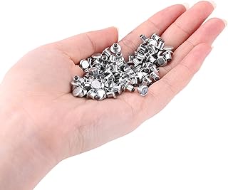 Parafusos de pneu, 100 peças de 6,5 mm/0,26 polegadas parafusos de pneu de roda espigões de pneu de neve para bicicleta motocicleta ATV sapatos